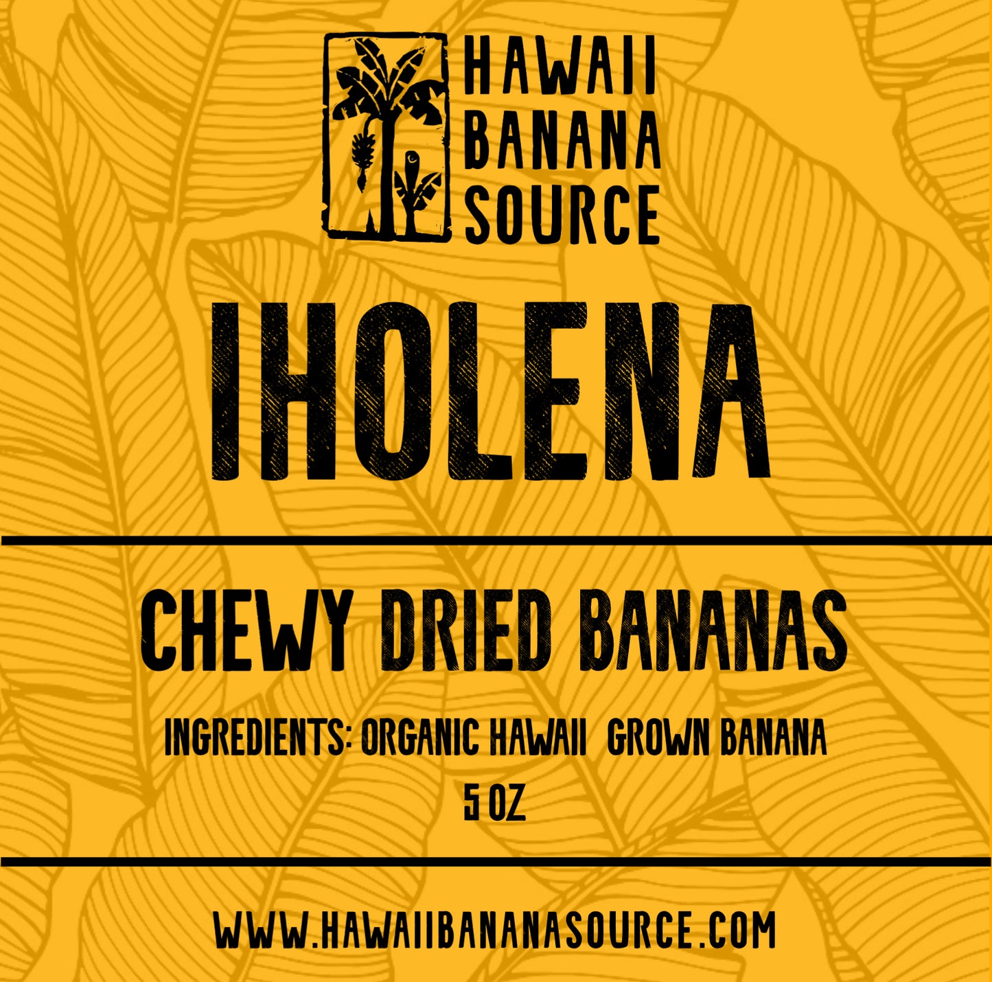 Chewy Dried Iholena Bananas