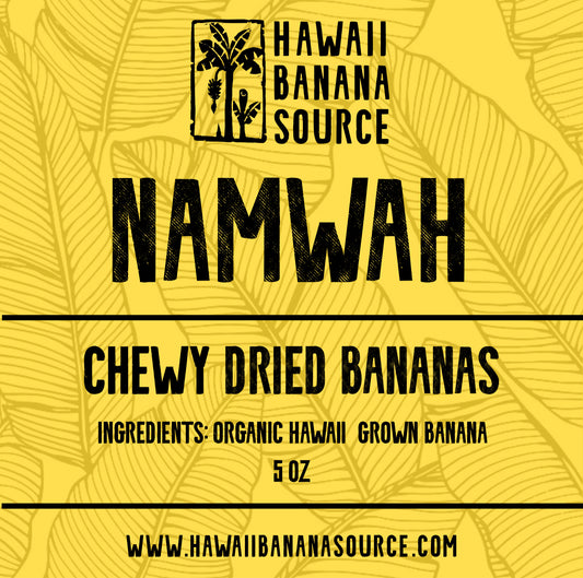 Chewy Dried Namwah Bananas